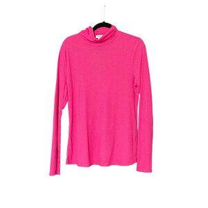NWT Crown & Ivy Womens SIze XL Pink Ribbed Long Sleeve Turtleneck Top #G-7-12-10